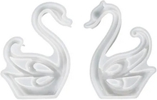2-Pack 3D Swan Resin Molds Animals Swan Girl Shape Lettvekts støpeformer av støpeformer