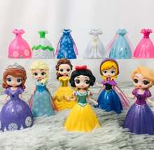 6 Pack Disney Princess med 12 Pack utbytbara kläder