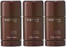 3-pack Calvin Klein Euphoria For Men Deostick 75ml