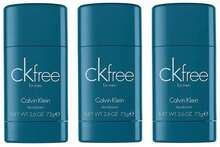 3-pack Calvin Klein CK Free Deostick 75ml