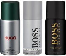 3-pack Hugo Boss Deo Spray Bottled + Hugo Man + The Scent 150ml