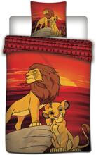 Disney Lion King Påslakanset Bäddset Sängkläder Vändbart 140x200+63x63cm