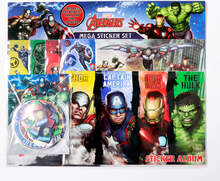 Avengers Mega Sticker Set Children Tarroja Hulk Iron Man Thor