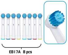 8-Pack Tandborsthuvuden Oral-B Kompatibla-E17A