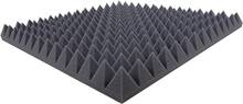 10 Akustiska paneler - pyramidformade i akustiskt skum - ljudabsorberande paneler för en effektiv ljudisolering, ca. 49 cm x 49 cm x 5 cm (10 items)