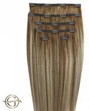 GOLD24 Clip-on Hair Extensions #12/613 Dark Blondmix 60cm - 7 dele