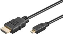 Goobay Höghastighets HDMI™-kabel med Ethernet (Micro, 4K @ 60 Hz)