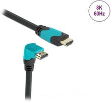 High Speed HDMI-kabel 2.1 Nedåtvinklad - Svart - 3m