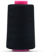 40S/2 Sewing Thread Garment Polyester 5000 Yards Sewing Cotton Thread(Black)