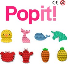Popit Fidget Toys Pop It - CE Godkänd 8st modeller