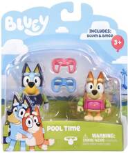 Bluey 2 pack figurer, Pool Time