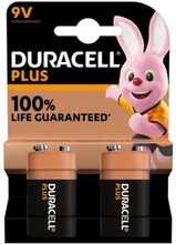 Duracell Plus Extra Life MN1604/6LR61 E-Block 9V 2-pack