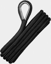 Förtöjningslina med rostfri kaus NOCK Långedrag, 24-flätad polyester, Ø14 mm, 4 meter, svart
