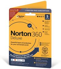 Norton 360 Deluxe - 5 Enheter (Digital)