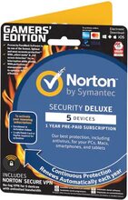 Norton Security Deluxe Gamers Edition (5 Enheter - 1 År)