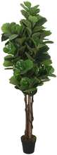 Konstväxt fikonträd 134 blad 120 cm grön