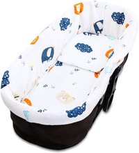 Kant till barnvagn - överdrag till babybadbo barnvagnstillbehör set 3-delat med kudde och madrass bomullsregnbåge
