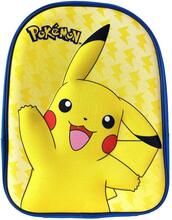 Pokemon Pikachu Ryggsäck Junior 3D Motiv Skolväska 28x21x8cm