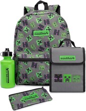 Minecraft Paket med matsäck och ryggsäck (4 st)