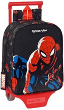 Skolväska med hjul Spider-Man Hero Svart 22 x 27 x 10 cm