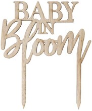 Tårtdekoration Babyshower - Baby in Bloom