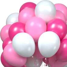 Ballonger Rosa Vit Ljusrosa 27 Ballonger - Bröllop, Dekoration, Födelsedagsballonger, Latexballonger, Heliumballonger, Festballonger