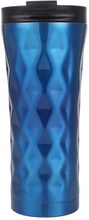 500ml Irregular Double Layer 304 Stainless Steel Thermos Cup (Dark Blue)