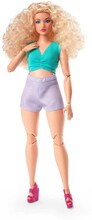 Barbie Signature Looks Posable Doll Curvy Curly Blonde Hair #16 Docka