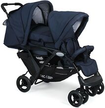 CHIC 4 BABY CHIC 4 BABY 274 52 Dubbel Duo Barnvagn Blå Jeans, Blå - 274 52