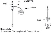 Reservdelar till Ifö Carezza reservdel: T-406 7899922 Membran (från -65)