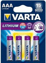 Varta 4x AAA Lithium Engångsbatteri Litium