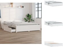 Sängar & sängramar - Living Sängram med lådor vit 120x200 cm