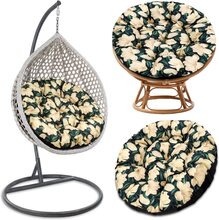 Papasan stolsdyna 100 cm sittdyna utomhus - hängstol stol kudde hängande korg kudde trädgårdsmöbler dyna sittdyna tjocka sittdynor för rottingmöbler t