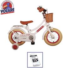 Volare barncykel Excellent - 12 tum - Vit - Inklusive WAYS däckreparationssats