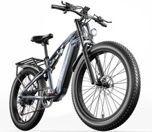 Shengmilo MX05 vuxen elcykel 48V 17,5Ah SAMSUNG batteri elcykel med feta däck, BAFANG motor 1000W, maxhastighet 40km/h