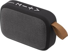 STREETZ Portable Bluetooth speaker, USB/TF/AUX/FM/handsfree, black