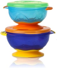 Nuby Stackable Suction Bowls 2Pk