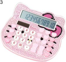 Söt tecknad Hello Kitty solkalkylator