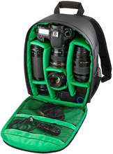 Kameraväska ryggsäck med fack för kamerautrustning