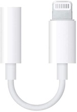 Apple Lightning till 3,5 mm adapter för hörlursuttag, Bulk