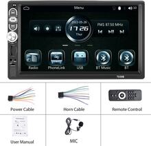 A3061 7 Inches MP5 Bluetooth Player Universal Wired CarPlay Reversing Image Integrated, Style: Standard