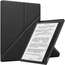 For Kobo Elipsa 2E Solid Color Deformation TPU Leather Smart Tablet Case(Black)