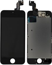 iPhone SE komplett LCD skärm med Smådelar - Svart