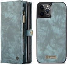 CASEME iPhone 12 / iPhone 12 Pro Retro plånboksfodral - Grön