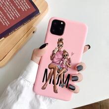 iPhone 13 Pro Max Mini skal mamma dotter rosa söt gulligt