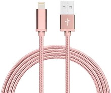 3M Kabel iPhone Laddare Nylon Quick Charge Flera Färger