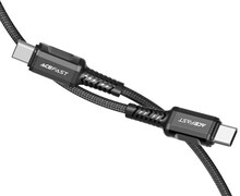 USB C till USB C Kabel 1,2 Meter 60W 3A Svart Acefast
