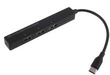 GT-129 Type-C adapter HUB med 3 USB-C portar samt 3.5mm audioport med OTG funktion
