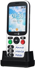 DORO 780X - 4G-telefon - dual-SIM - RAM-minne 512 MB / Internminne 4 GB - microSD-kortplats - 320 x 240 pixlar - svart, vit