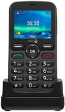 DORO 5861 - 4G funktionstelefon - microSD slot - 320 x 240 pixlar - rear camera 2 MP - grå
